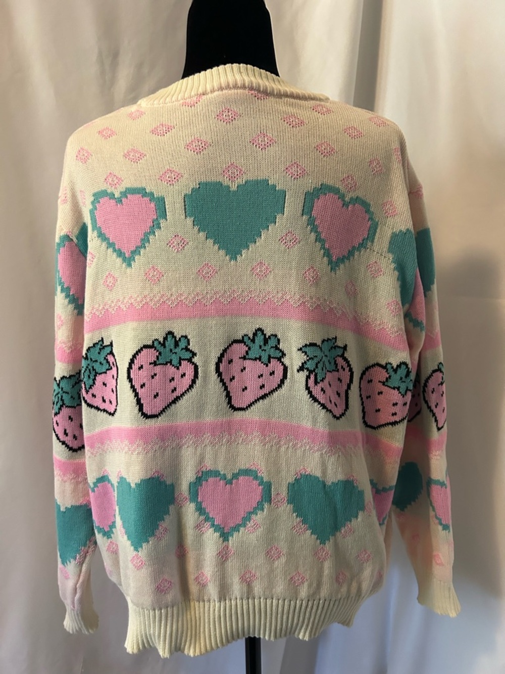 Strawberry Shortcake Knit Sweater - Picture 4 of 4